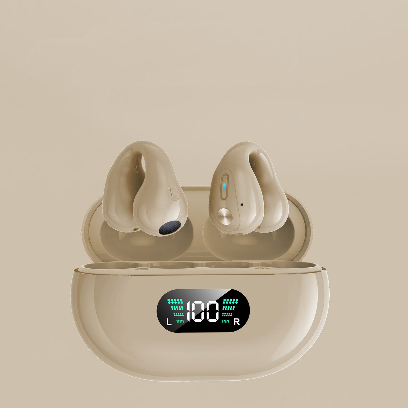 Bone Conduction Headphones, TWS Earbuds, Ear Clip, Bluetooth, 5.3, Touch, Wireless Earphone In-Ear Bass HIFI Sports Headset