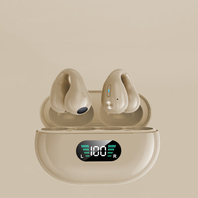 Bone Conduction Headphones, TWS Earbuds, Ear Clip, Bluetooth, 5.3, Touch, Wireless Earphone In-Ear Bass HIFI Sports Headset