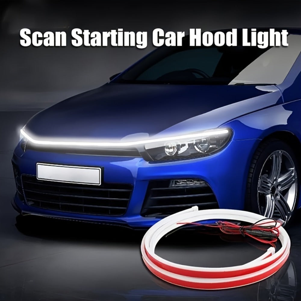 Universal, 12V, 10W Start-Scan, Car LED Hood Light, Dynamic Daytime Running Light