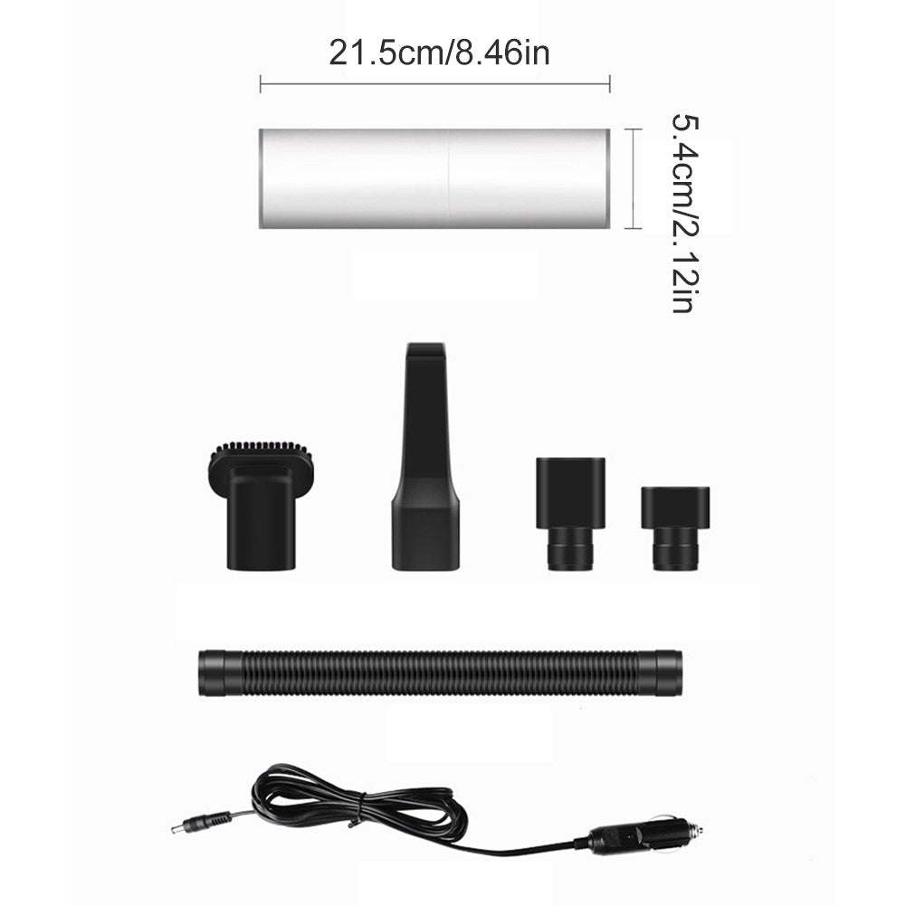 Portable Handheld Vacuum Cleaner, 120W Car Charger