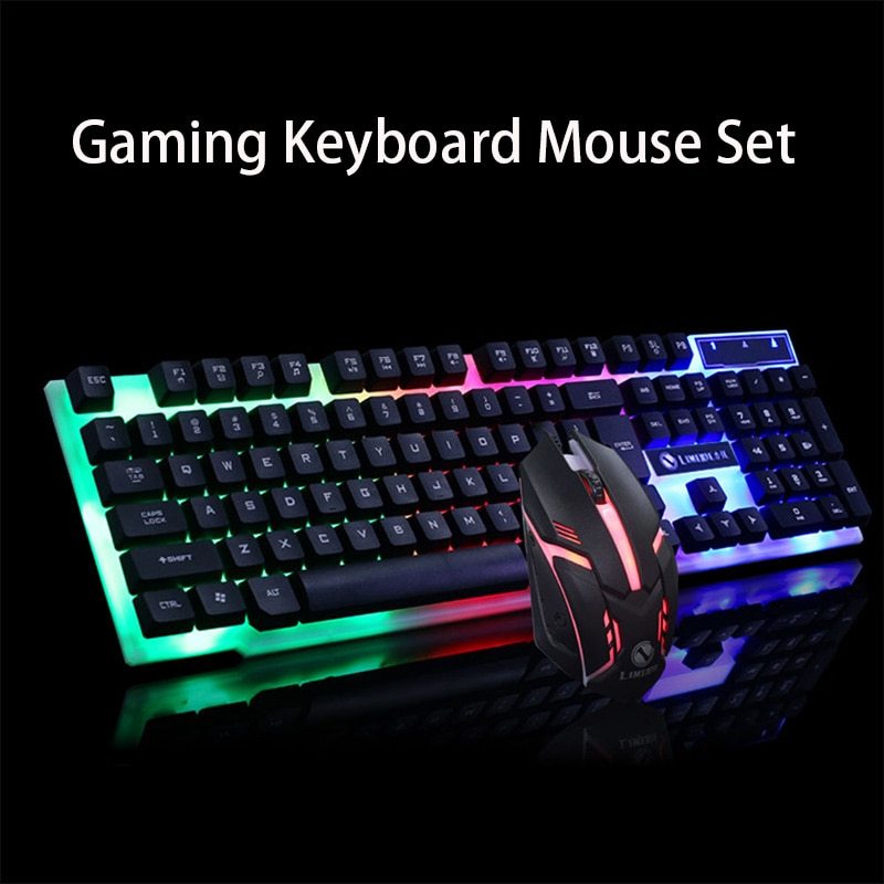GTX300 Gaming Keyboard & Mouse Glowing Set