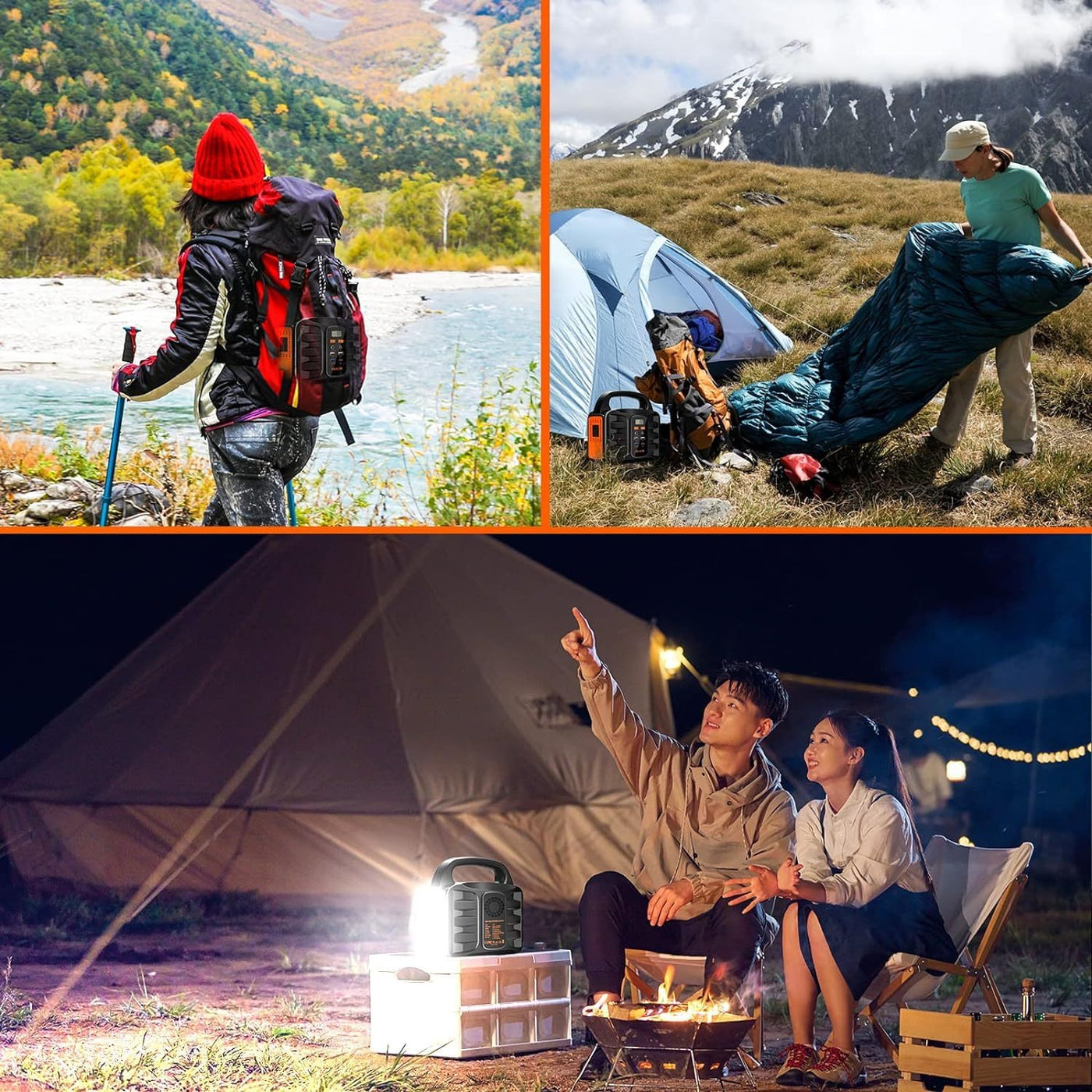 150W Portable Power Station, 155Wh, 42000mAh, Outdoor Solar Generator, 110V AC DC Port, Home Backup, Outdoor RV Camping, Emergency Lithium Battery