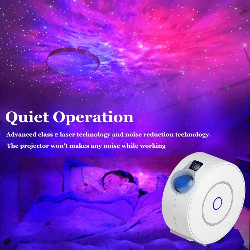 Starry sky projector lamp, Alexa Voice Control, Google Home