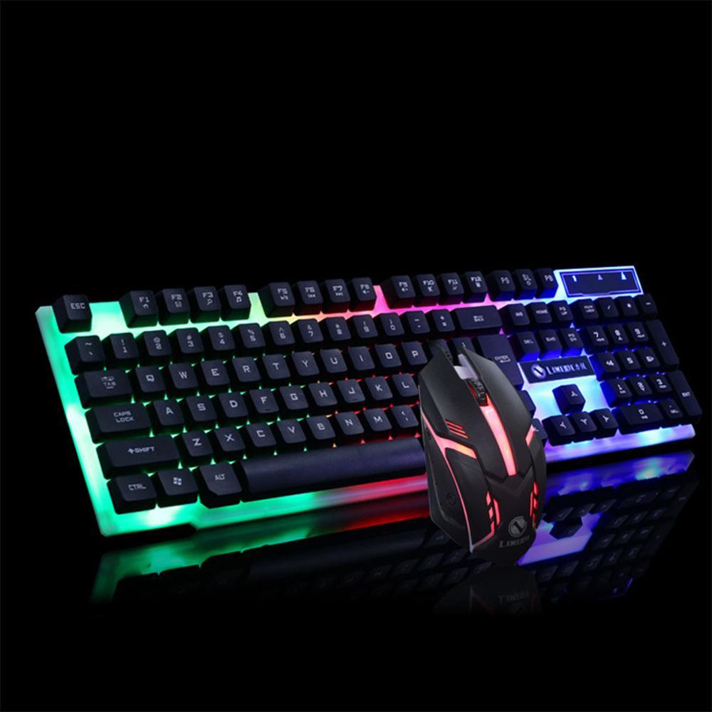 GTX300 Gaming Keyboard & Mouse Glowing Set