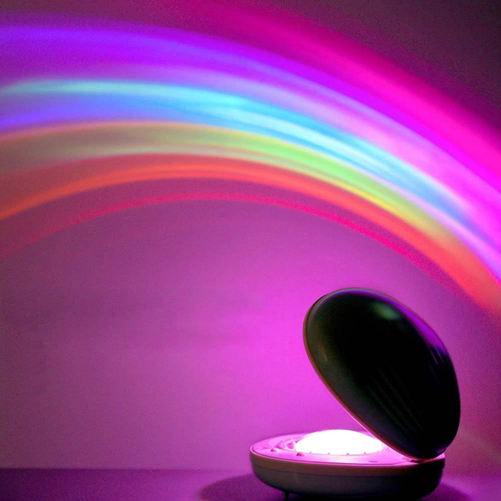 Egg-Shaped Table Lamp, Rainbow Projection, LED, Night Light 3 Modes, Projector