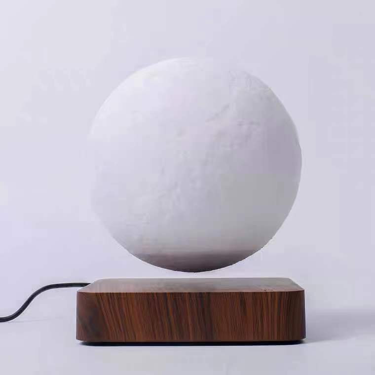 Magnetic Floating Table Lamp, Moon Light, 3D Printed, Night Light