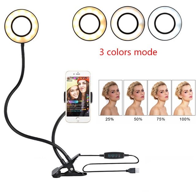 LED Selfie Ring Light, Live Adjustable Makeup Light