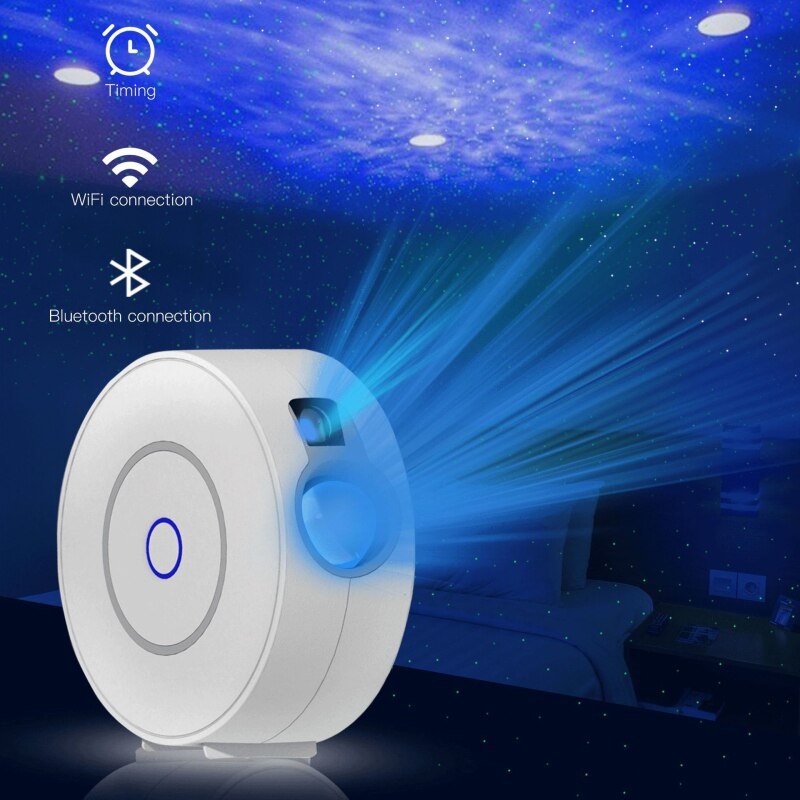 Starry sky projector lamp, Alexa Voice Control, Google Home