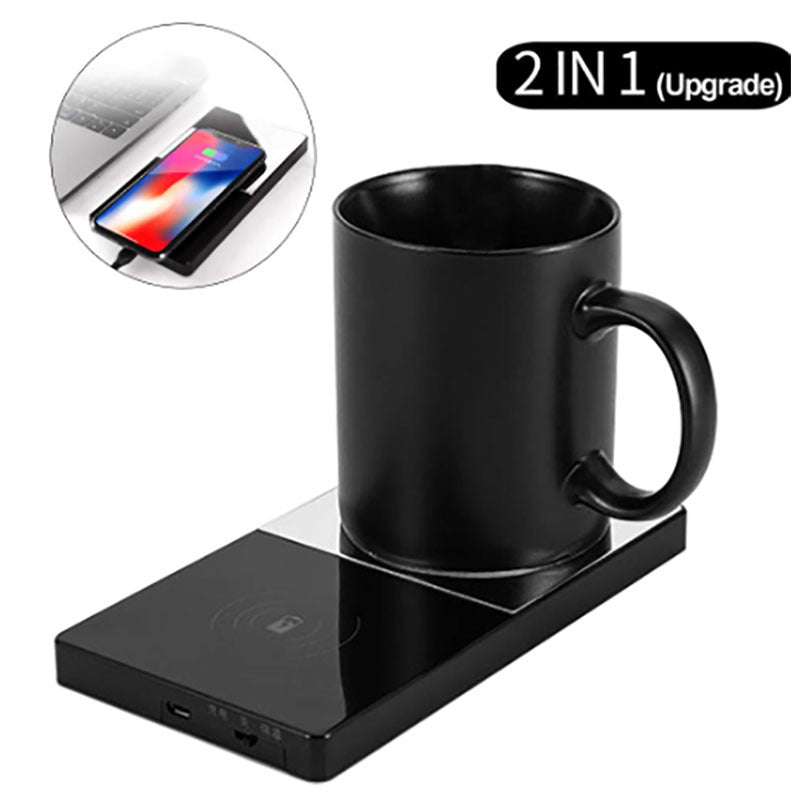 2 In 1 Mug Heater, Electric Wireless Charger