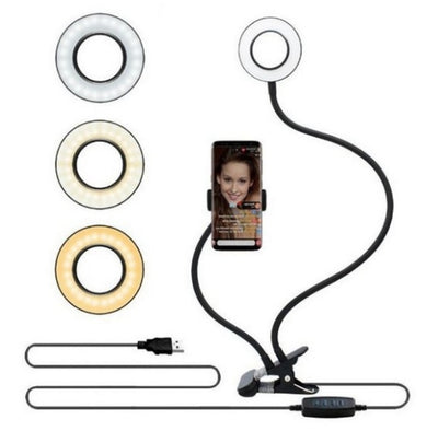 LED Selfie Ring Light, Live Adjustable Makeup Light