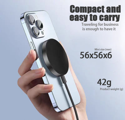 The Qi Wireless Charger, 15w Magnetic Wireless Fast Charging, Suitable For Apple Iphone 12, 13, 14, 15, 16 Models