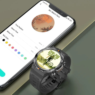 MAX18 Men Smartwatch, AMOLED, 1.43inch Screen, BT Calls, Gesture Control, AI