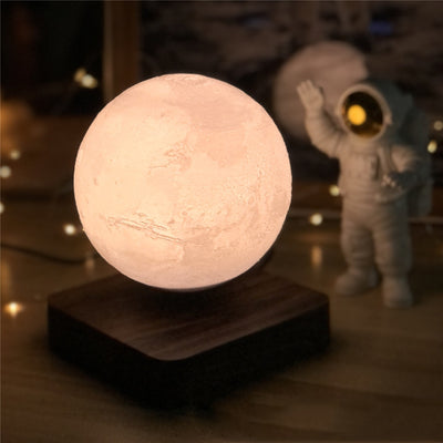 Magnetic Floating Table Lamp, Moon Light, 3D Printed, Night Light