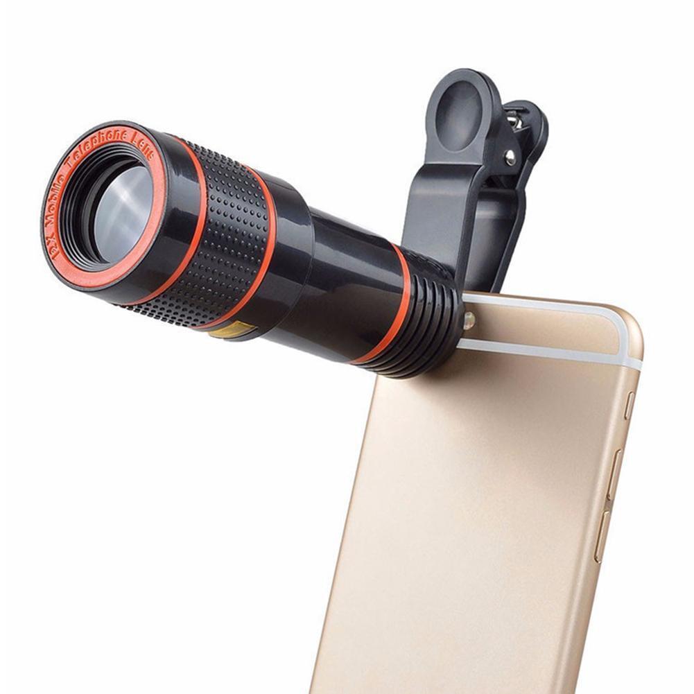 HD 8X Clip On Optical Zoom Telescope Camera Lens, Universal Mobile Cell Phone