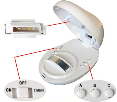 Egg-Shaped Table Lamp, Rainbow Projection, LED, Night Light 3 Modes, Projector