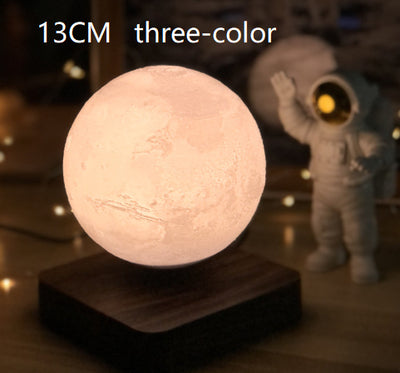 Magnetic Floating Table Lamp, Moon Light, 3D Printed, Night Light