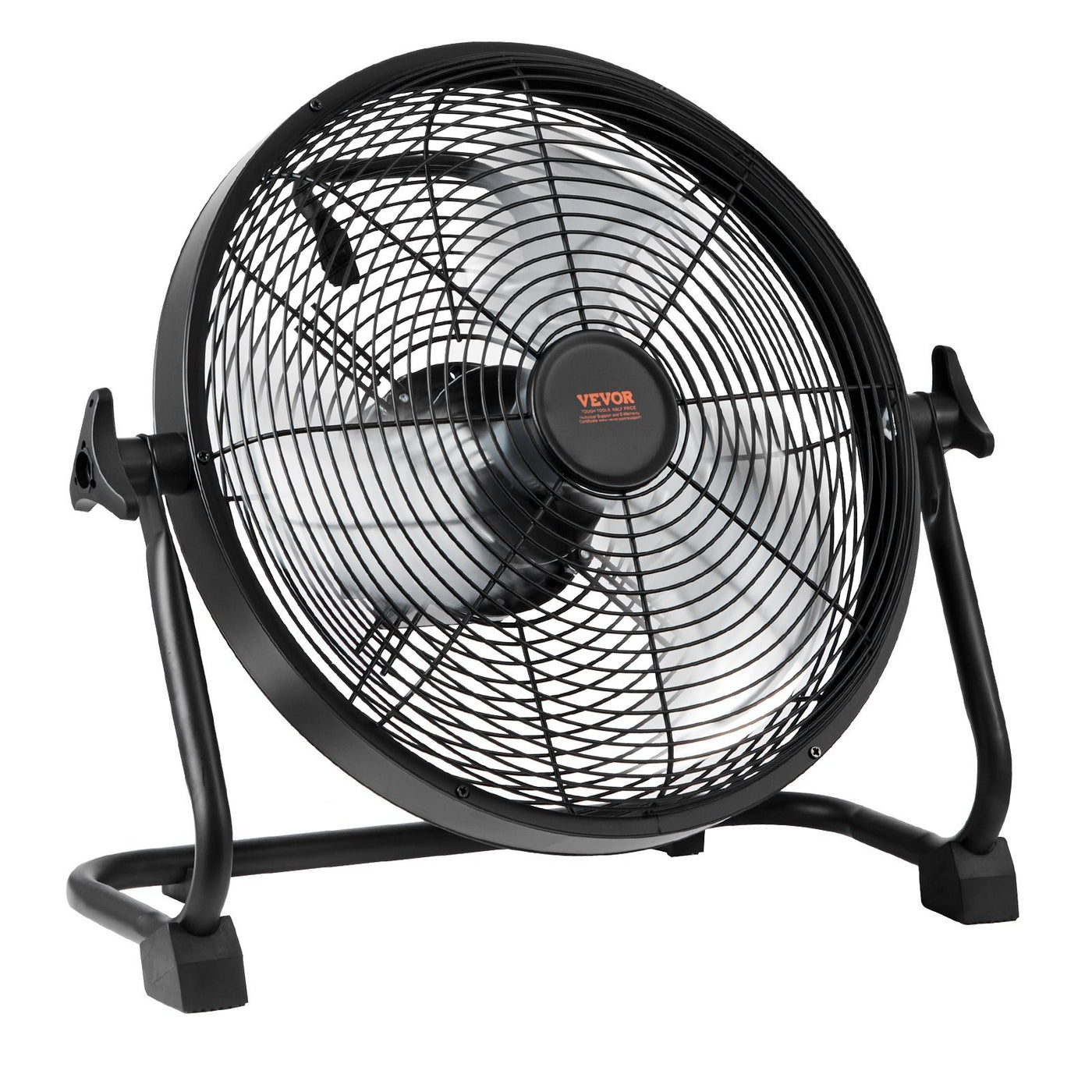 VEVOR Cordless Fan, Portable, Quiet, 360 Degree Pivoting Head, Stepless Speed Regulation, High Velocity, Cordless, Heavy Duty Metal