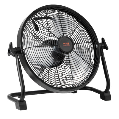 VEVOR Cordless Fan, Portable, Quiet, 360 Degree Pivoting Head, Stepless Speed Regulation, High Velocity, Cordless, Heavy Duty Metal