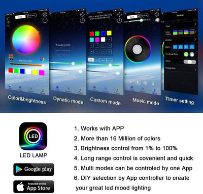 Car Underglow, Neon Accent, Strip Lights Kit, RGB, Million Multi-Color