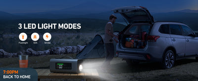 Jump Starter With Air Compressor And Air Pump, 2500A Battery, 150PSI Tire Inflator, Up To 7.5L Gas, 5.0L Diesel Engine, 2 LED Screen For Car Tires, Air Mattress, Inflatables