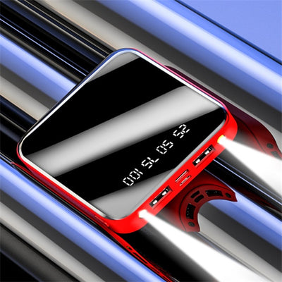 Mini Power Bank, 20000 MAh, Portable Mirror, Digital Display