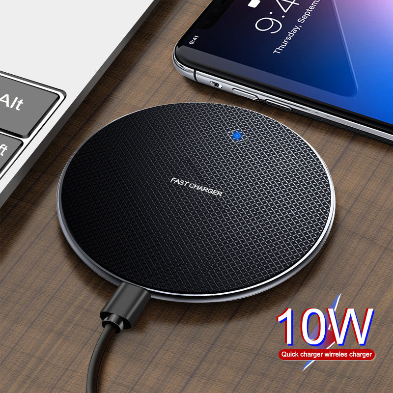 Ultra-thin round wireless fast charging base