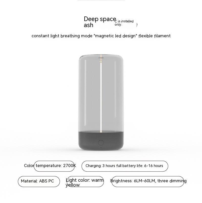 LED Camping Light, Type-c Rechargeable, Portable Night Light, Anti Drop, Atmospheric