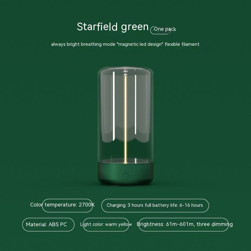 LED Camping Light, Type-c Rechargeable, Portable Night Light, Anti Drop, Atmospheric