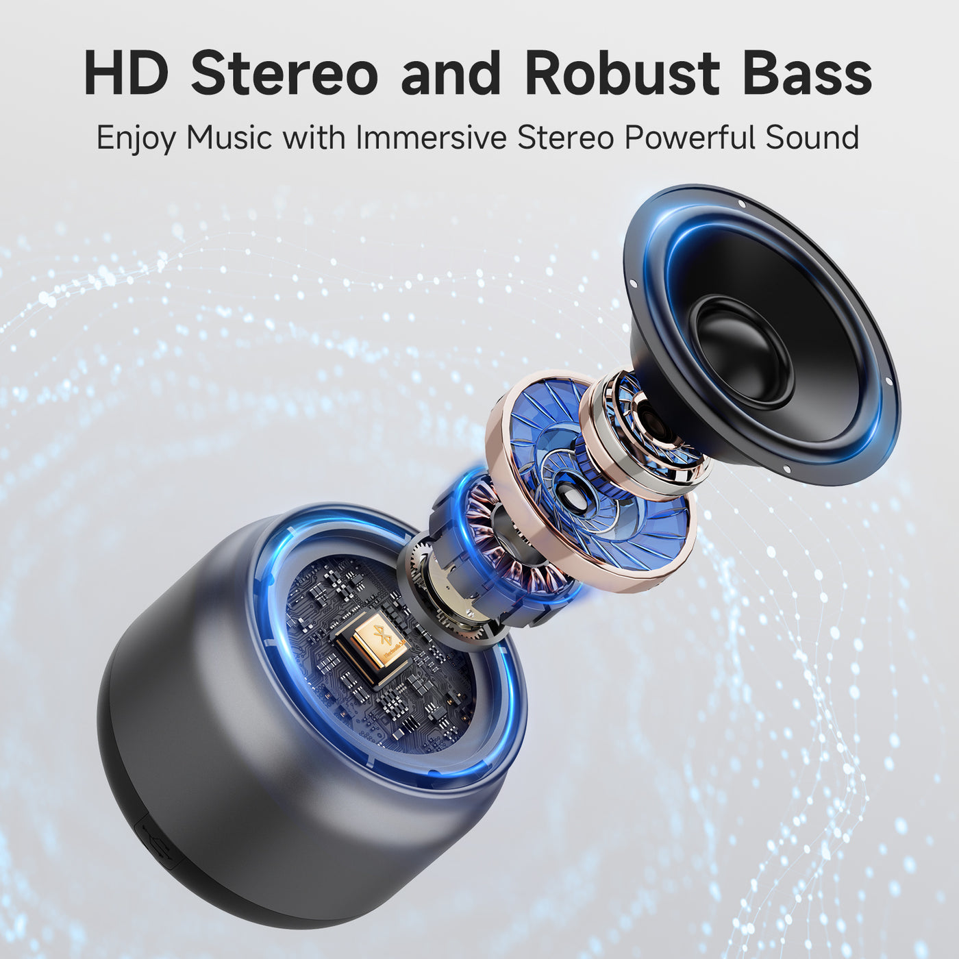 JYX L6 Portable Bluetooth Speaker, Powerful Sound, Deep Bass Party Speaker, Home/Outdoor/Travel