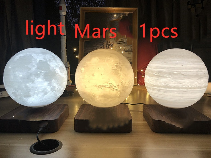 Magnetic Floating Table Lamp, Moon Light, 3D Printed, Night Light