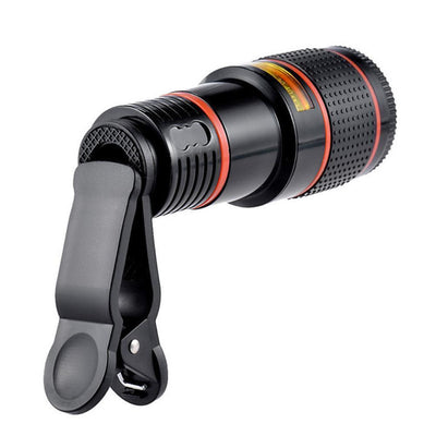 HD 8X Clip On Optical Zoom Telescope Camera Lens, Universal Mobile Cell Phone
