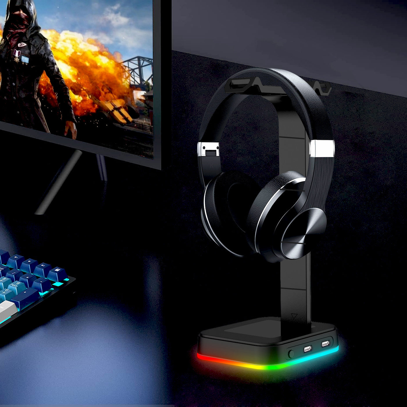 Colour-changing Gaming Headset Holder