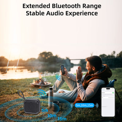 JYX L2 Portable Bluetooth Speaker, 12H Playtime, Bluetooth 5.3, Loud Stereo Sound