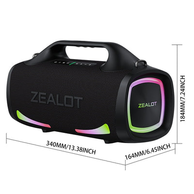 100W Wireless Speaker-24000mAh Battery, IPX5 Waterproof, Loud Stereo Sound, Strong Bass, Family, Car, Outdoor, Camping, Party