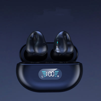 Bone Conduction Headphones, TWS Earbuds, Ear Clip, Bluetooth, 5.3, Touch, Wireless Earphone In-Ear Bass HIFI Sports Headset