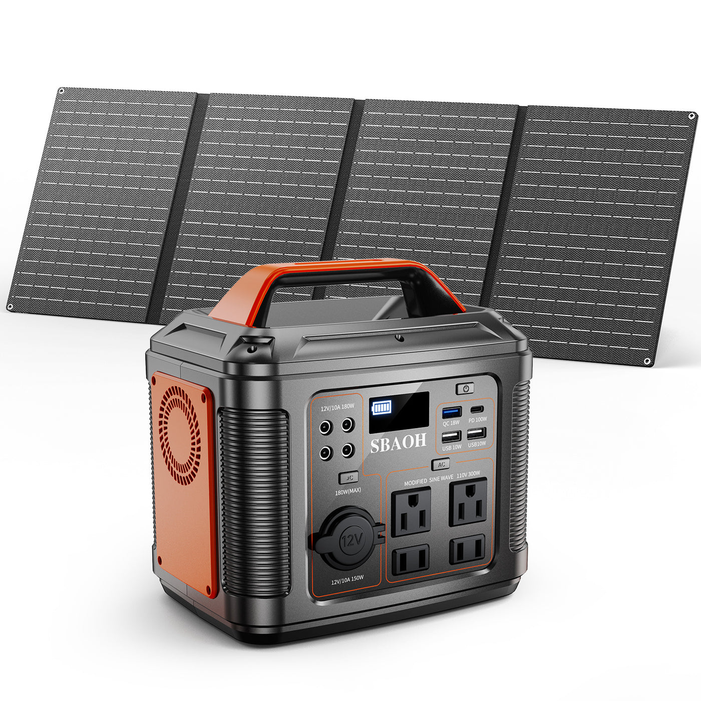 300W Portable Power Station, 296Wh Backup Lithium Battery, Solar Generator, Outdoors, Camping, Travel, Hunting, Blackout