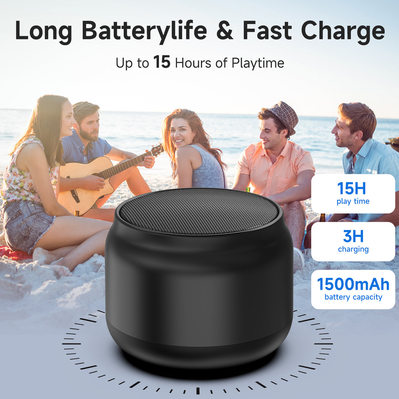 JYX L6 Portable Bluetooth Speaker, Powerful Sound, Deep Bass Party Speaker, Home/Outdoor/Travel