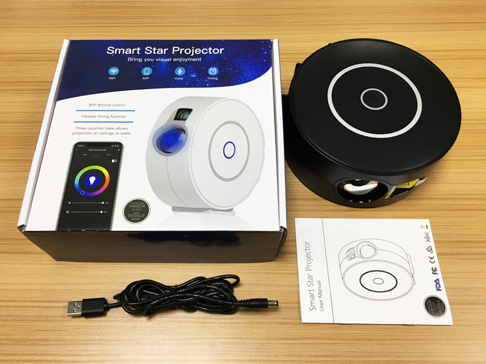 Starry sky projector lamp, Alexa Voice Control, Google Home