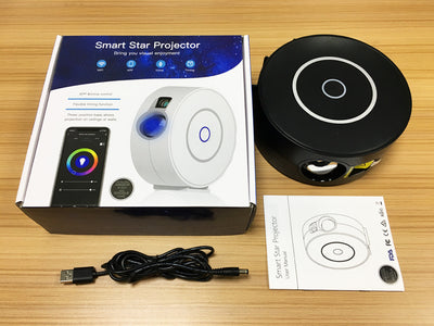 Starry sky projector lamp, Alexa Voice Control, Google Home