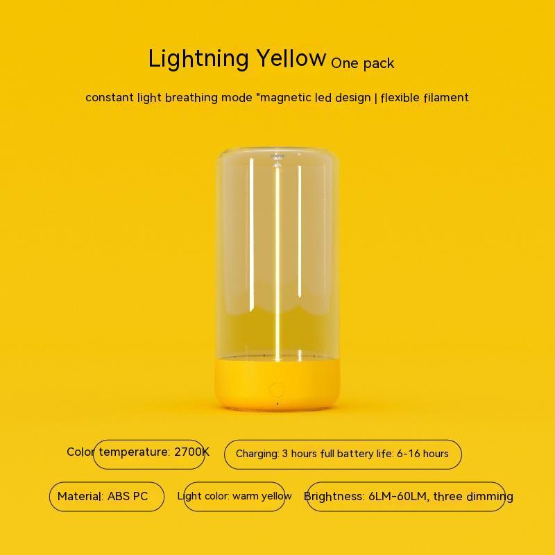LED Camping Light, Type-c Rechargeable, Portable Night Light, Anti Drop, Atmospheric