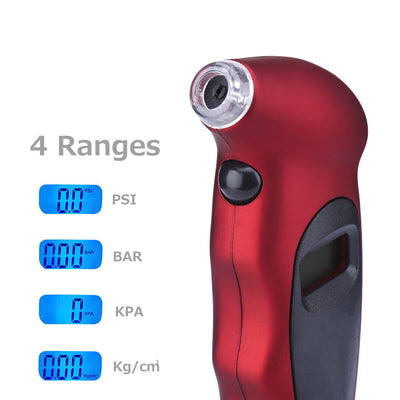 Digital Tire Pressure Gauge, LCD, Tyre Air Monitoring Meter, 150PSI, High Precision Handheld Tester Tool