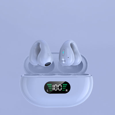 Bone Conduction Headphones, TWS Earbuds, Ear Clip, Bluetooth, 5.3, Touch, Wireless Earphone In-Ear Bass HIFI Sports Headset