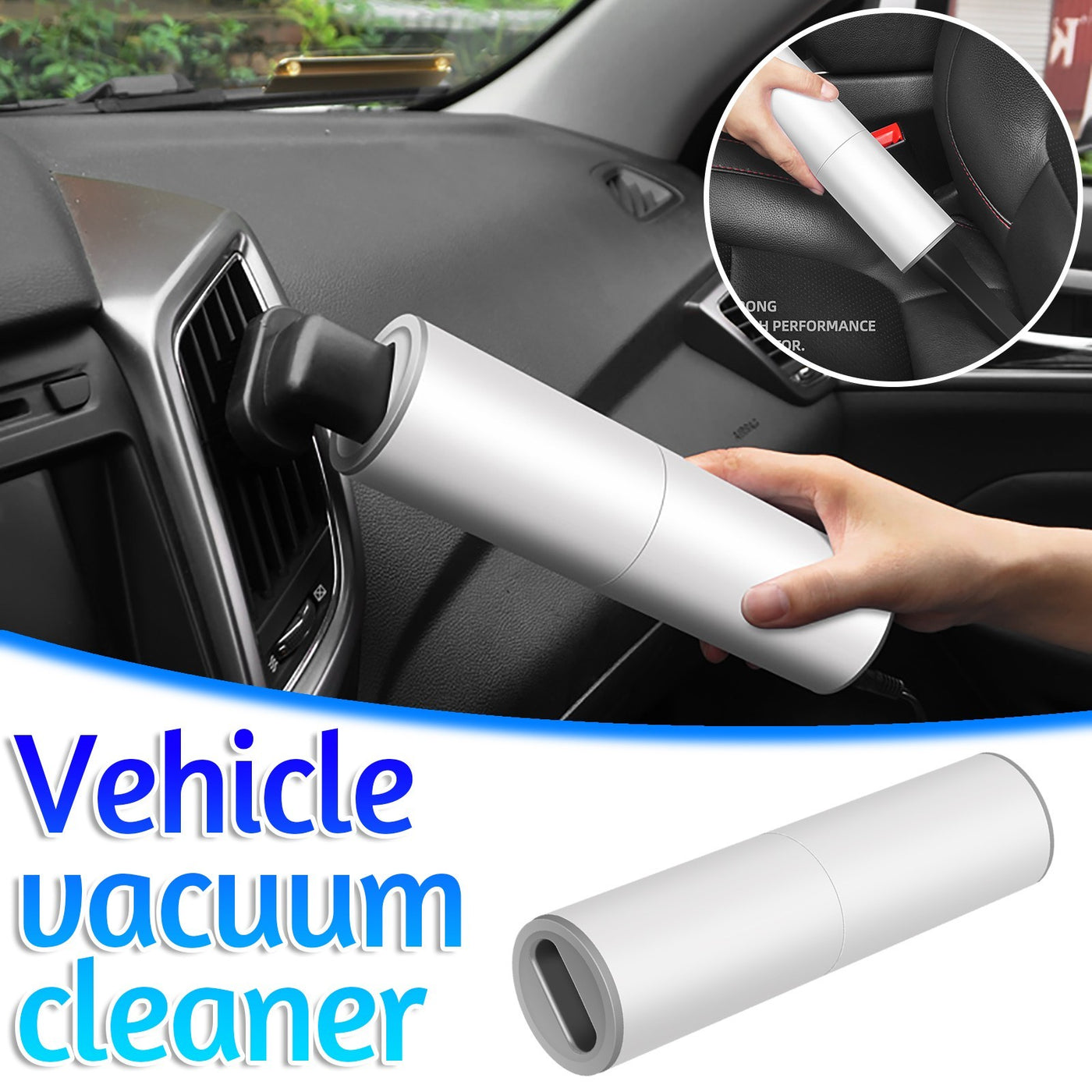 Portable Handheld Vacuum Cleaner, 120W Car Charger