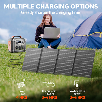 300W Portable Power Station, 296Wh Backup Lithium Battery, Solar Generator, Outdoors, Camping, Travel, Hunting, Blackout