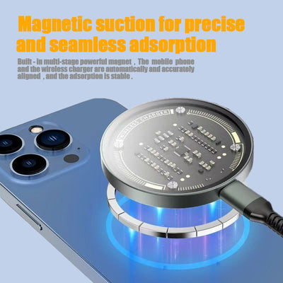 The Qi Wireless Charger, 15w Magnetic Wireless Fast Charging, Suitable For Apple Iphone 12, 13, 14, 15, 16 Models