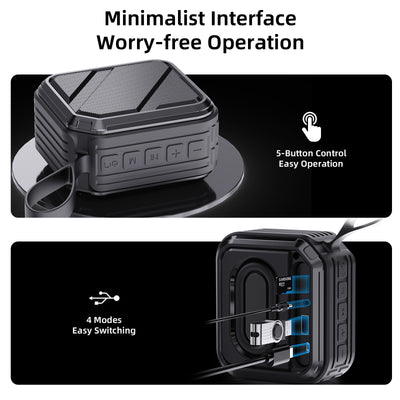 JYX L2 Portable Bluetooth Speaker, 12H Playtime, Bluetooth 5.3, Loud Stereo Sound