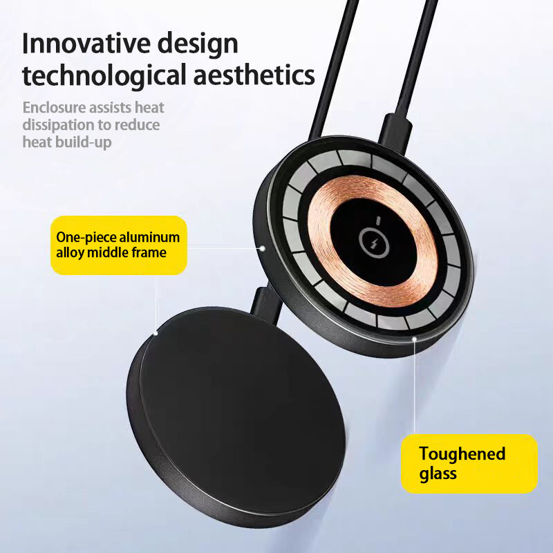 The Qi Wireless Charger, 15w Magnetic Wireless Fast Charging, Suitable For Apple Iphone 12, 13, 14, 15, 16 Models