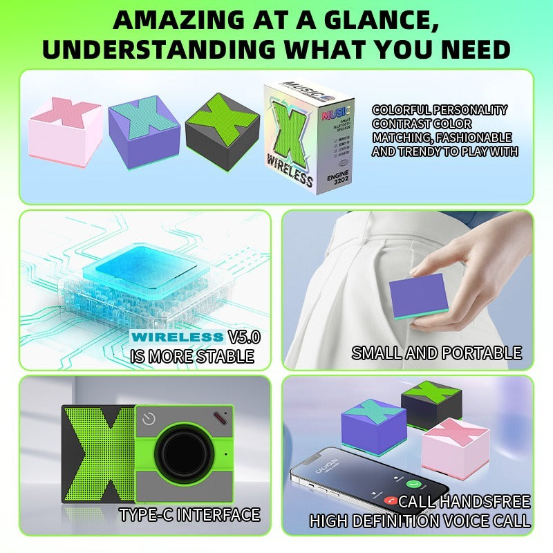 Mini Speaker, Powerful Sound Quality, Wireless Connection