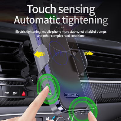 Wireless Car Charger, 15W Fast Charging, Phone Holder