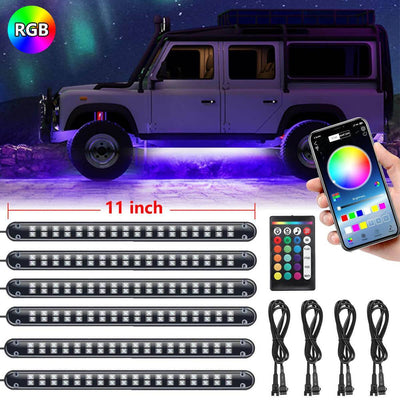 Car Underglow, Neon Accent, Strip Lights Kit, RGB, Million Multi-Color